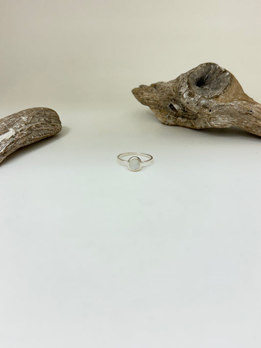 Zen - Bague Argent avec Pierre de Lune Véronique Roy Zen