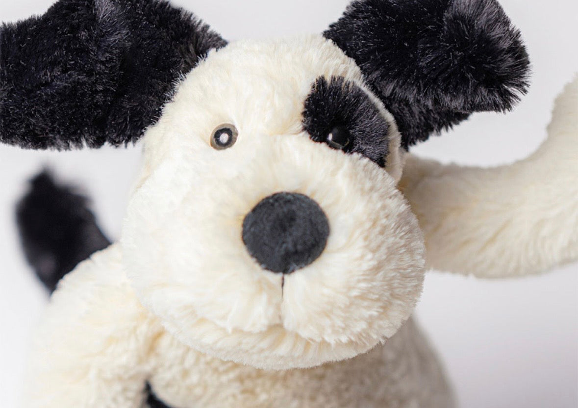 Rufferty Puppy dessinée à Londres Jellycat Rufferty Puppy