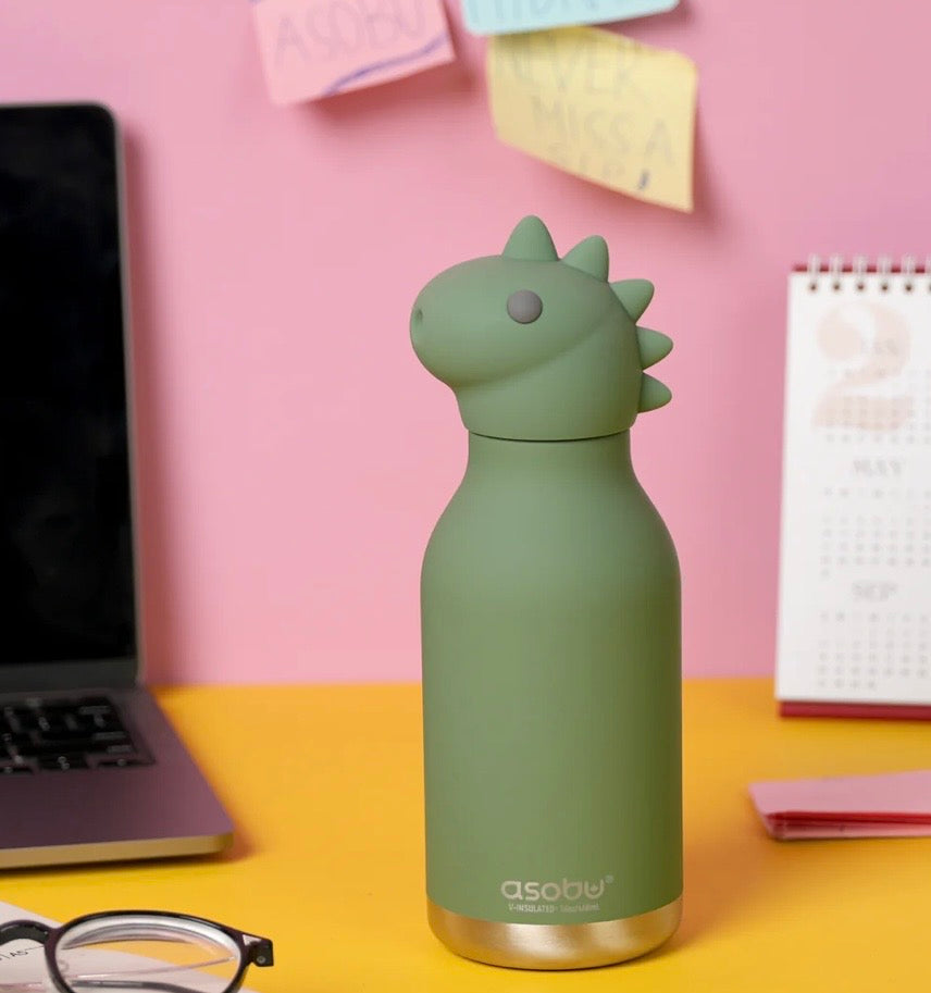 Dinosaure bottle Asobu dessinée à Montréal Bouteille de vache SBV44-DINO