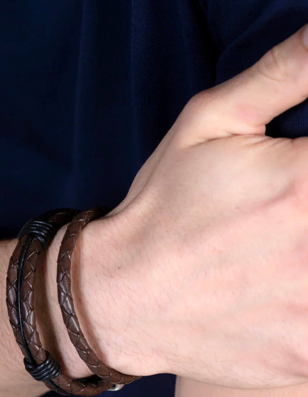 Bracelet MAORI marron argent Ciclon 25M114-02-3