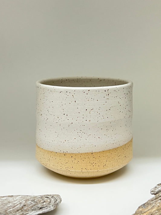 Gobelet grand en céramique 8 oz Vanille A&J Métissage Kamouraska A&J Métissage