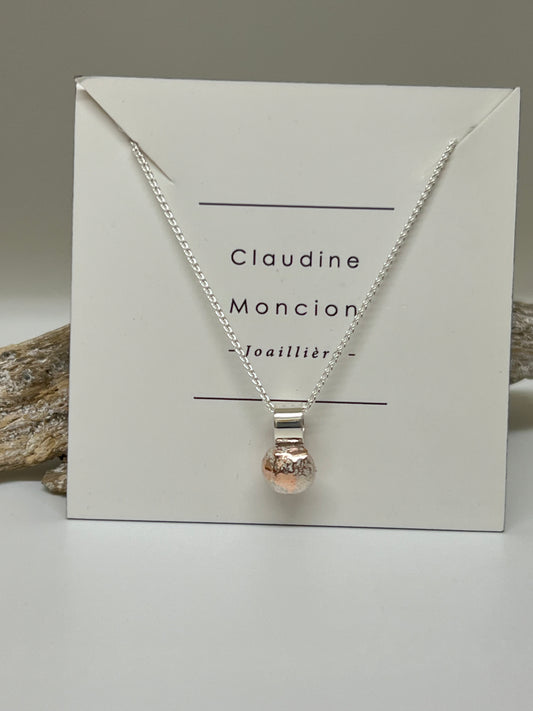 Collier Melt11 Argent 925/Cuivre Fait main à Montréal N_MELT11 Claudine Moncion