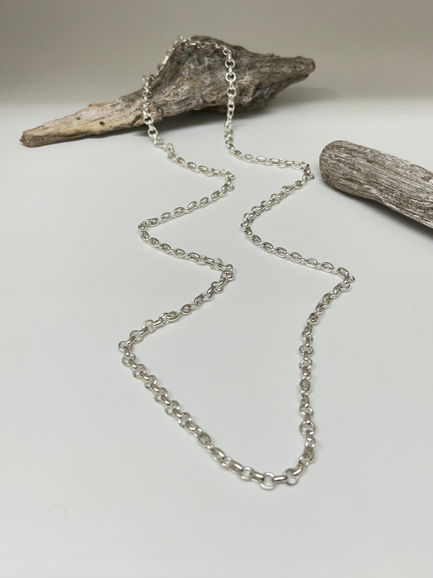 Chaine Argent 30" Fait main par Artisans de l'Indonésie Mireille Larbi