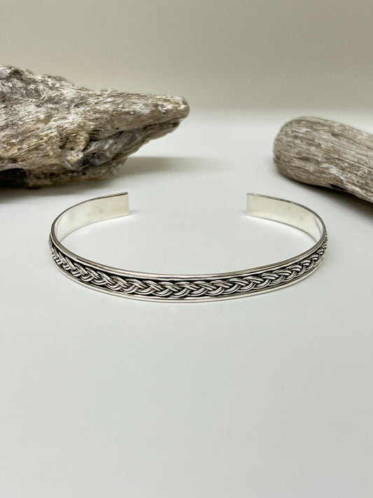 Bracelet en Argent 925 Fait par des Artisans de l’Indonésie Bracelet argent rigide Mireille Larbi