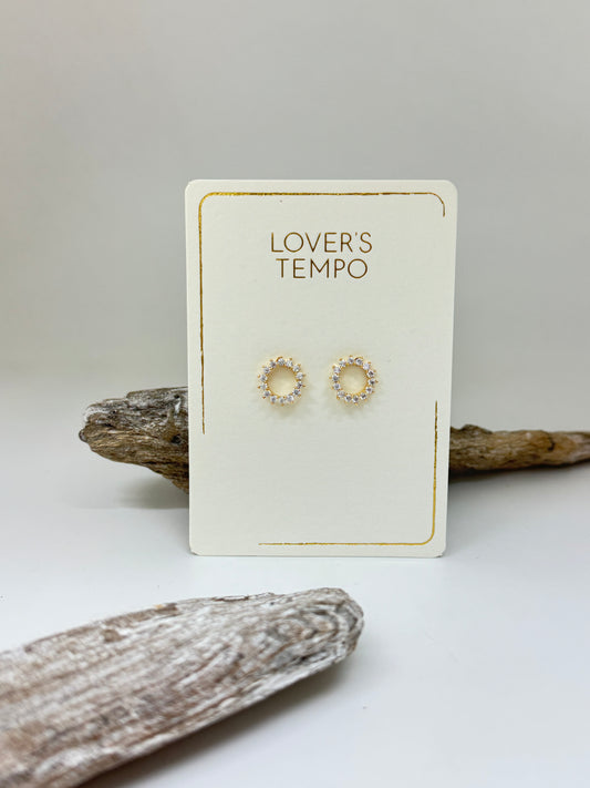 Boucles d'oreilles Halo Stud dessinée à Vancouver Lovers Tempo 1FA22008-GLD