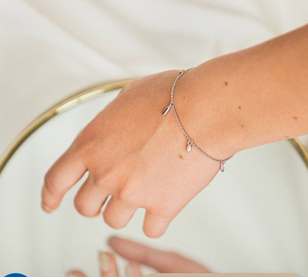 Bracelet breloques // 2 tons fait main à Montréal Maksym Joaillerie BRABR