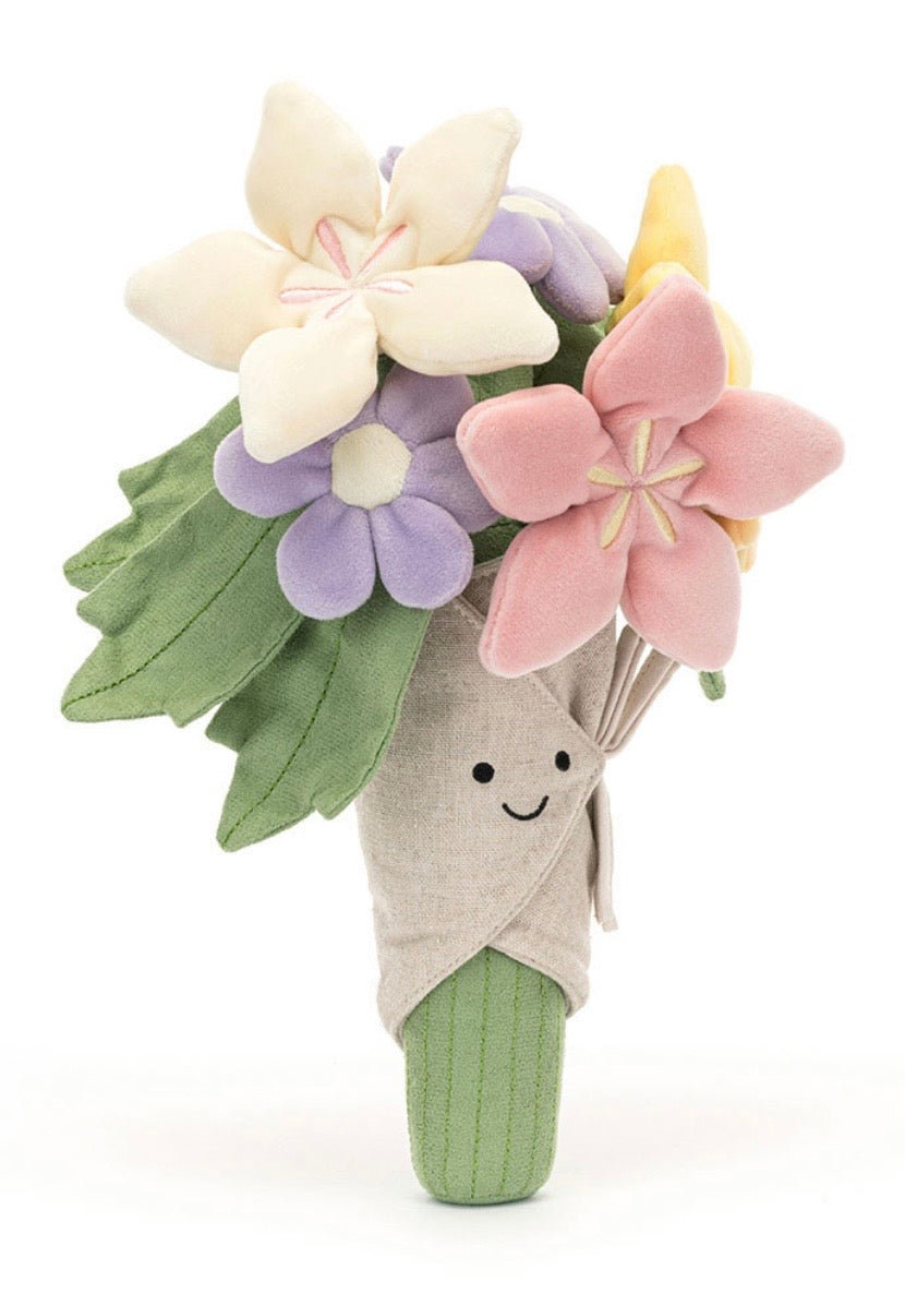 Bouquet de fleurs Amuseables peluche Jellycat dessinée à Londres Bouquet de fleurs Amuseables A2BFL