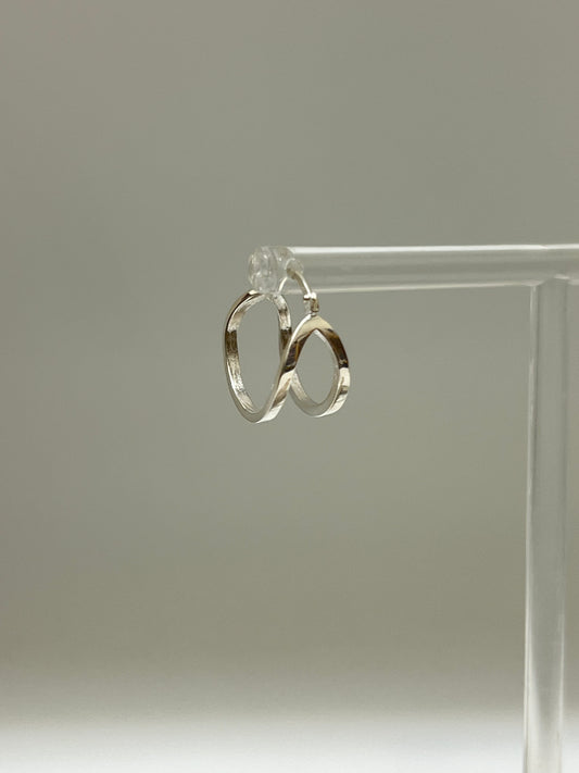 Maffei, boucles d'oreilles anneaux double Fait main à Montréal Véronique Roy