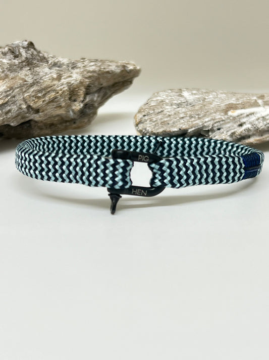 Bracelet Vicious Vik Sky Blue Navy - Black Fait à Amsterdam