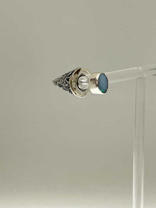 Boucles d'oreilles Opal de feu Orama Nidhi Montréal-Bali Carole Morand