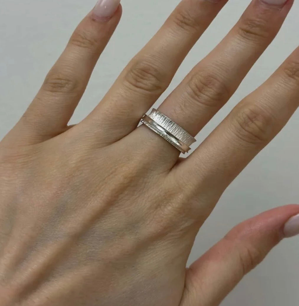 Bague de Méditation Treasure Argent 925 Meditation ring