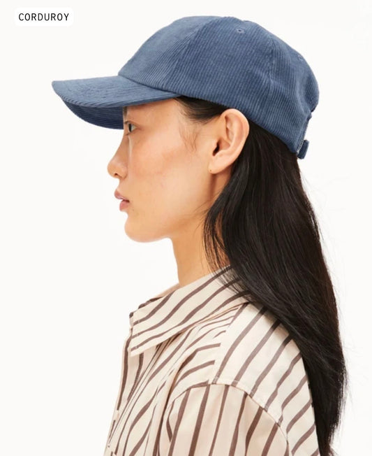 Casquette Yenaas Heavy Cord Dusty moon matière naturelle Armed Angel Yenaas Heavy Cord Dusty moon