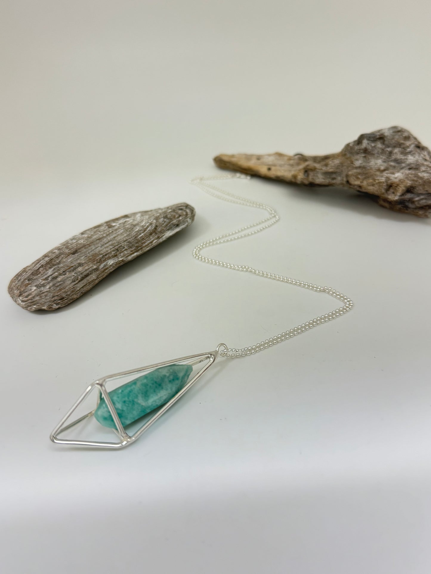 Collier Lumia Amazonite et Argent Saraswati Lumia N-LUSA