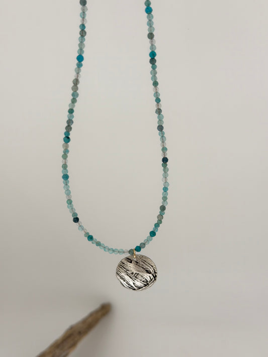 Collier Dream Glow Aqua, fait mains Air & Earth Jewellery