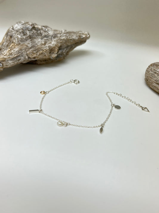 Bracelet breloques // 2 tons fait main à Montréal BRABR Maksym Joaillerie