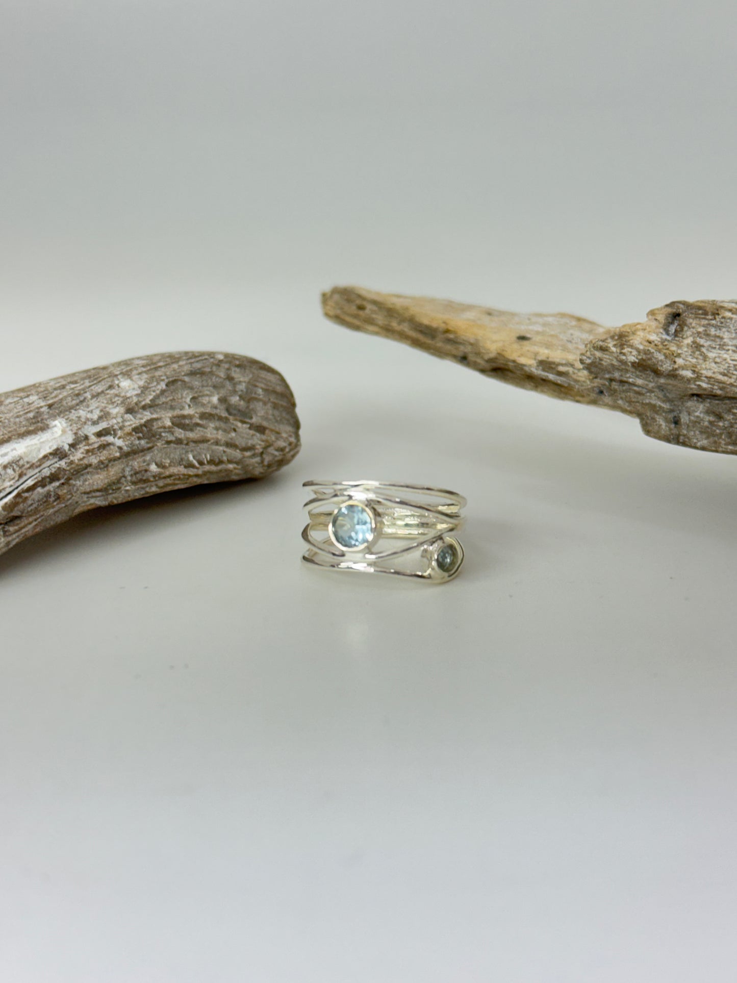 Bague Argent 925 Topaz bleu Galerie LoLy Bague Argent 925 Topaz bleu sr841