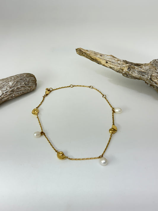 Lucille Bracelet de cheville Dessiné par une Artiste Ontarienne Jenny Bird JB753-HPG