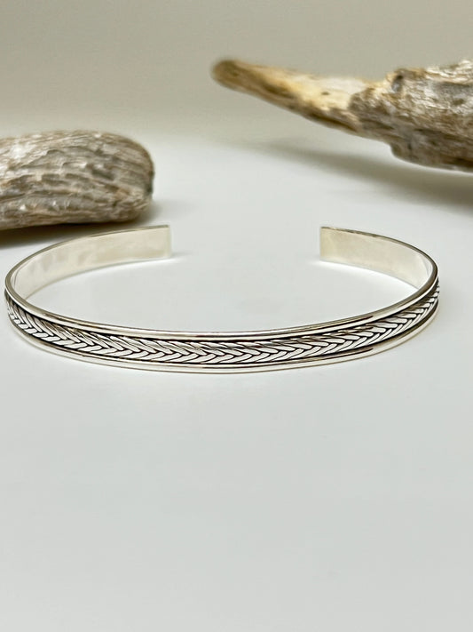 Bracelet en Argent 925 Fait par des Artisans de l’Indonésie Bracelet argent rigide Mireille Larbi