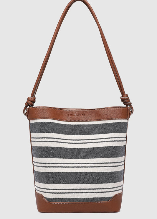 Sac seau Naples Marine rayé