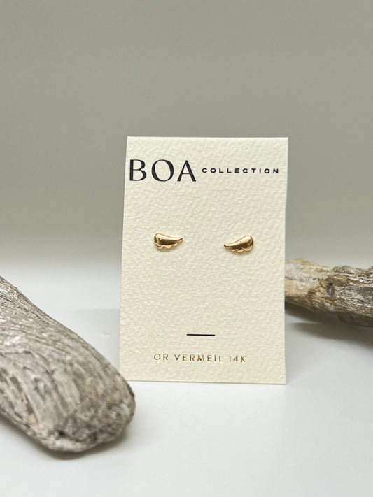 Boucles d'oreilles Angel Stud vermeil 14 carats