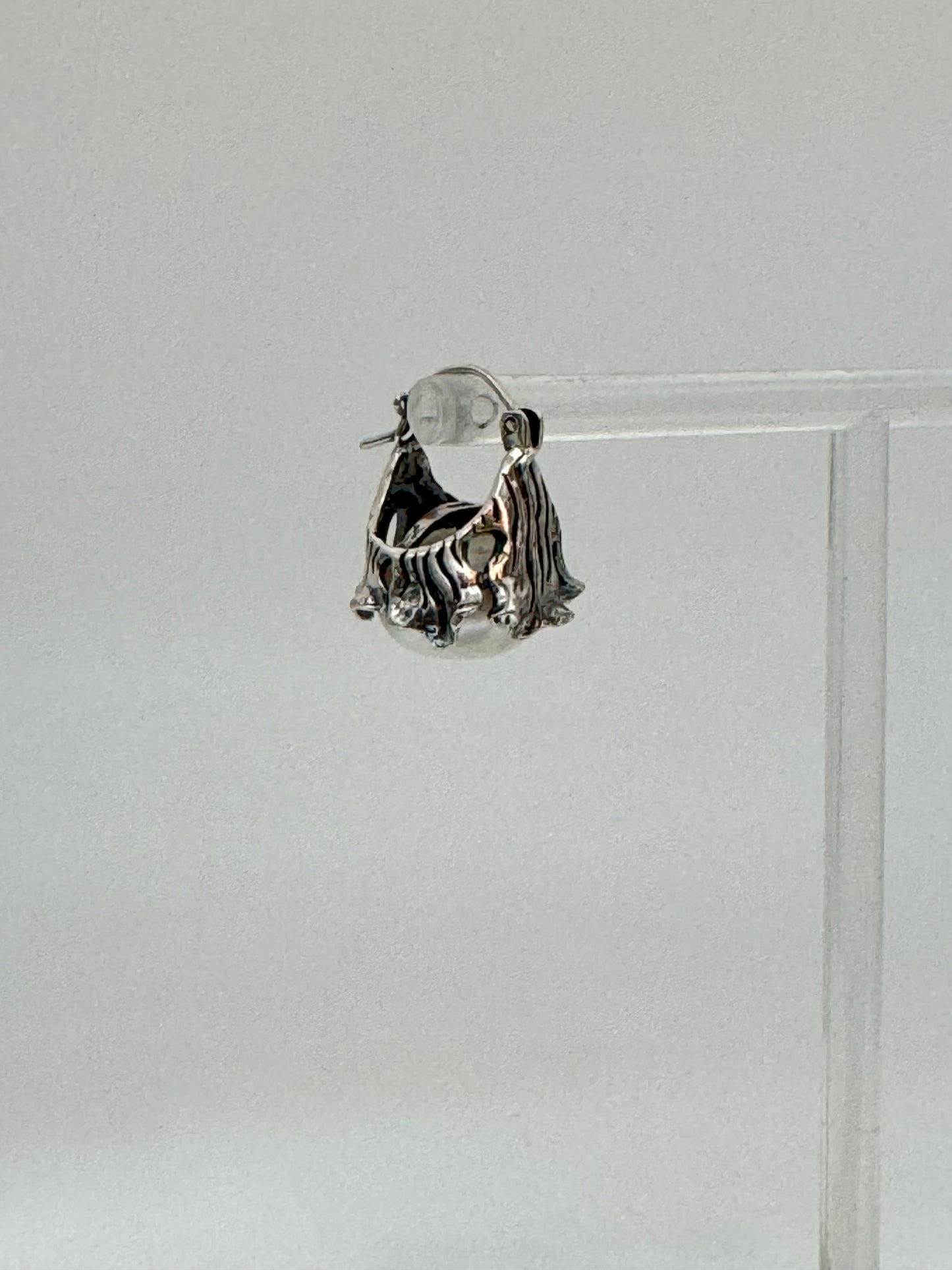 Boucles d'oreilles Perles et Argent Fait main en Indonésie E8181 perle Mireille Larbie