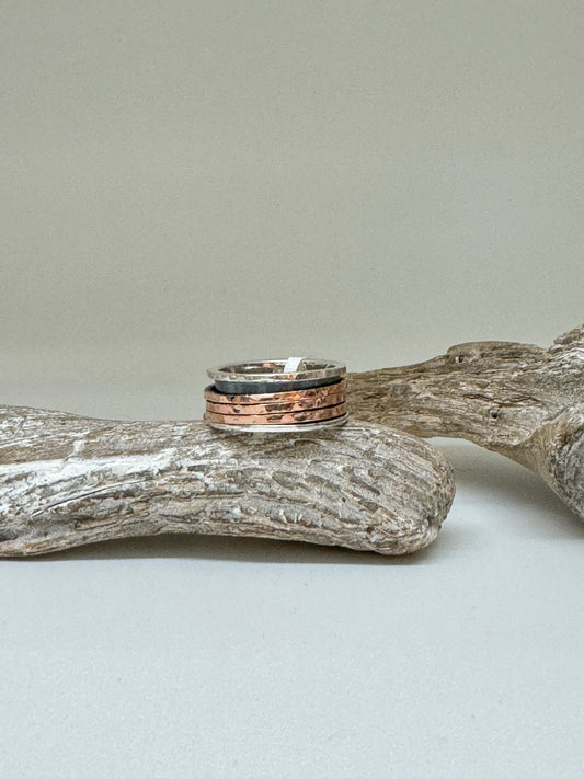 Bague Moon Argent Meditation ring Toronto Peace MR043