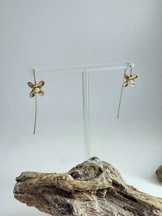 Boucles d’oreilles longues Lilas commun en argent Sterling Amulette par Bénédite Séguin LC-BoL-B