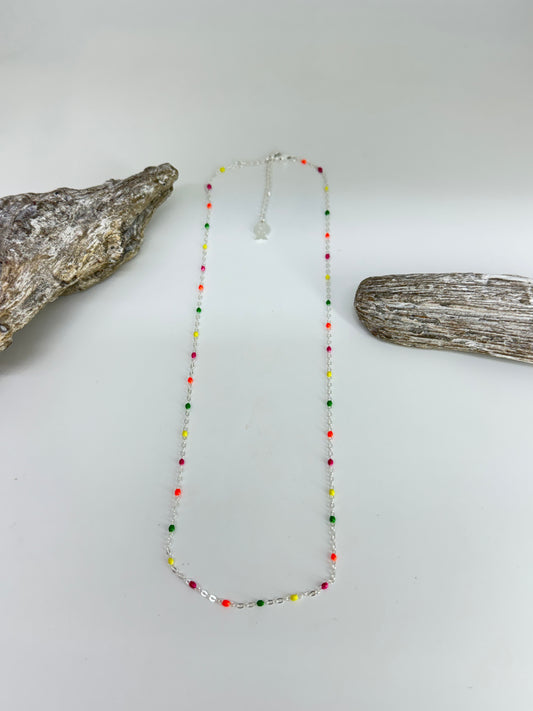 Collier Multicolor Argent 925