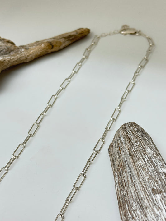 Chaine Trombone 19" Argent 925 Fait main Artisans Thaïlande Chaine C1065
