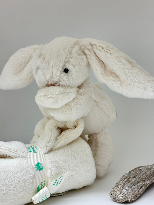 Doudou lapin crème timide, dessinée à Londres Jellycat STH4BC