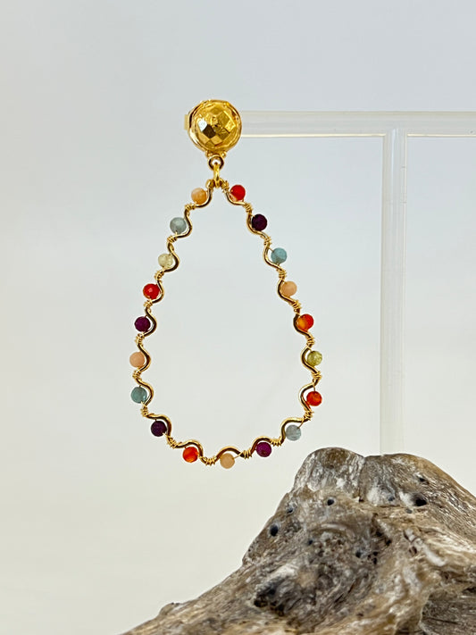 Boucles d'oreille Nympheas Produite à Marseille