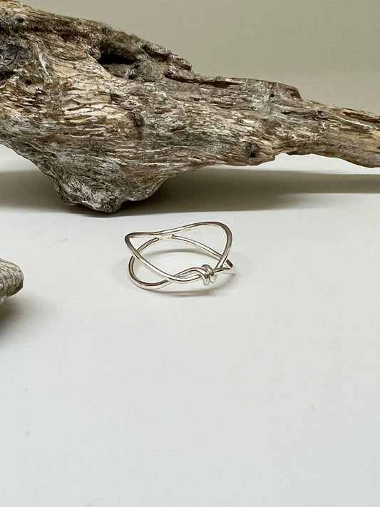 Bague connection Argent 925 recyclé Fait en Outaouais W Jewellery