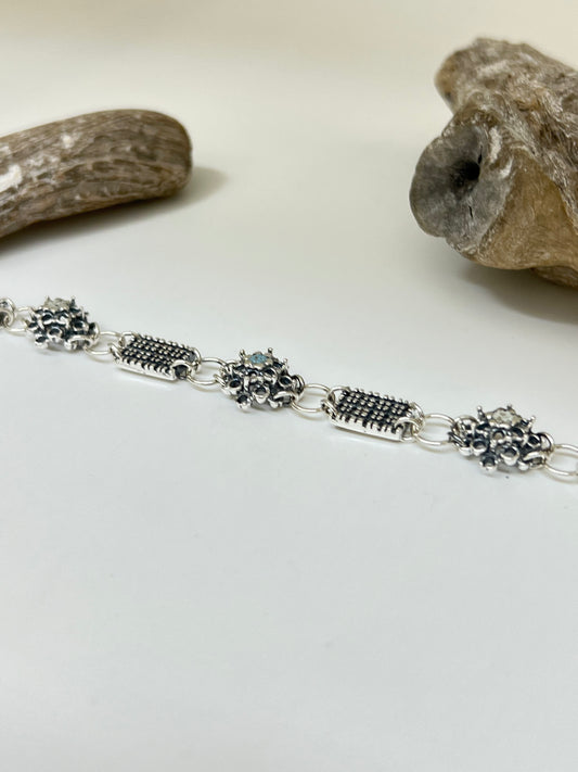 Bracelet Argent 925-Béton bj16 Catrie Fait à Montréal bj16