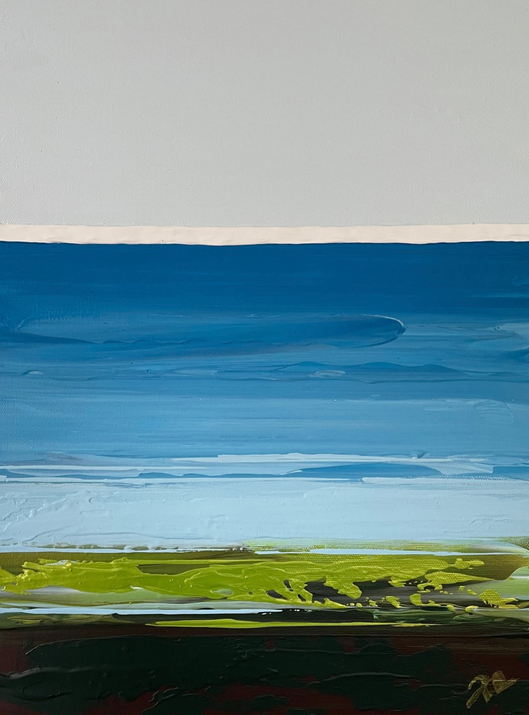 ESTRAN I Isabelle Murray Acrylique sur toile12 x 15 pouces ESTRAN I