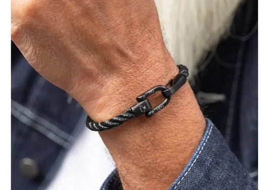 Bracelet Lobster Black-Black Fait à la main à Amsterdam Pig & Hen Lobster Larry