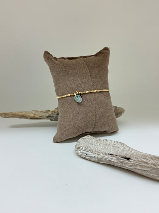 Bracelet Billes Gold Filled fait à la main à Amsterdam Blinckstar 251A27