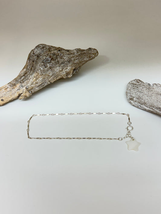 Bracelet de cheville Argent sterling fait à la main à Amsterdam Blinckstar 191E18