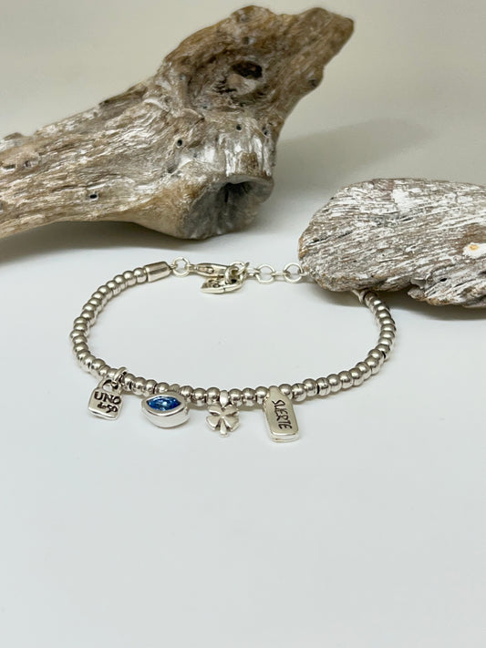 Bracelet Waiting 4 U blue Fait main Artisans d'Espagne Uno de 50 PUL2255