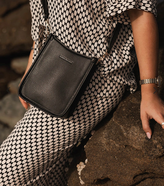 Parker noir sac à bandouillère Louenhide Australie Parker sac à bandouillère chocolat 1231blk