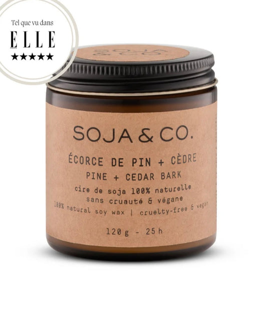 Bougie | Écorce de pin + Cèdre 4 oz Soja & co Bougie | Écorce de pin + Cèdre 4 oz