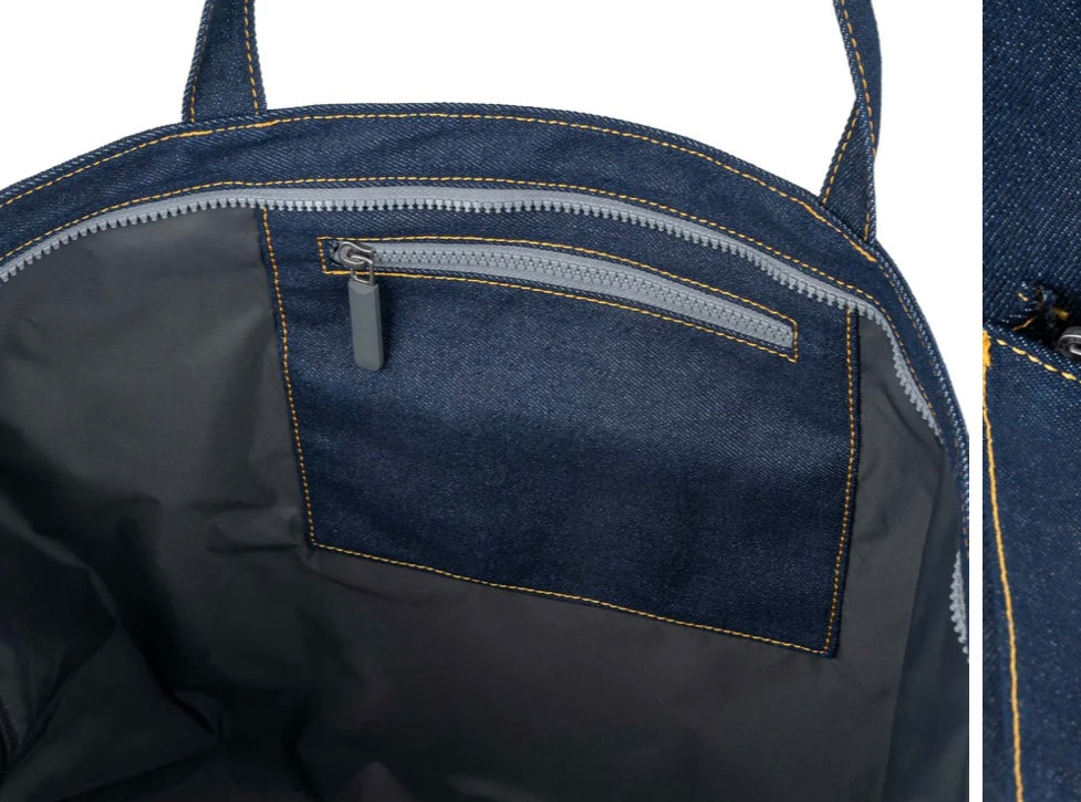 Portobello Denim en coton délavé foncé noir Ori London Portobello Denim