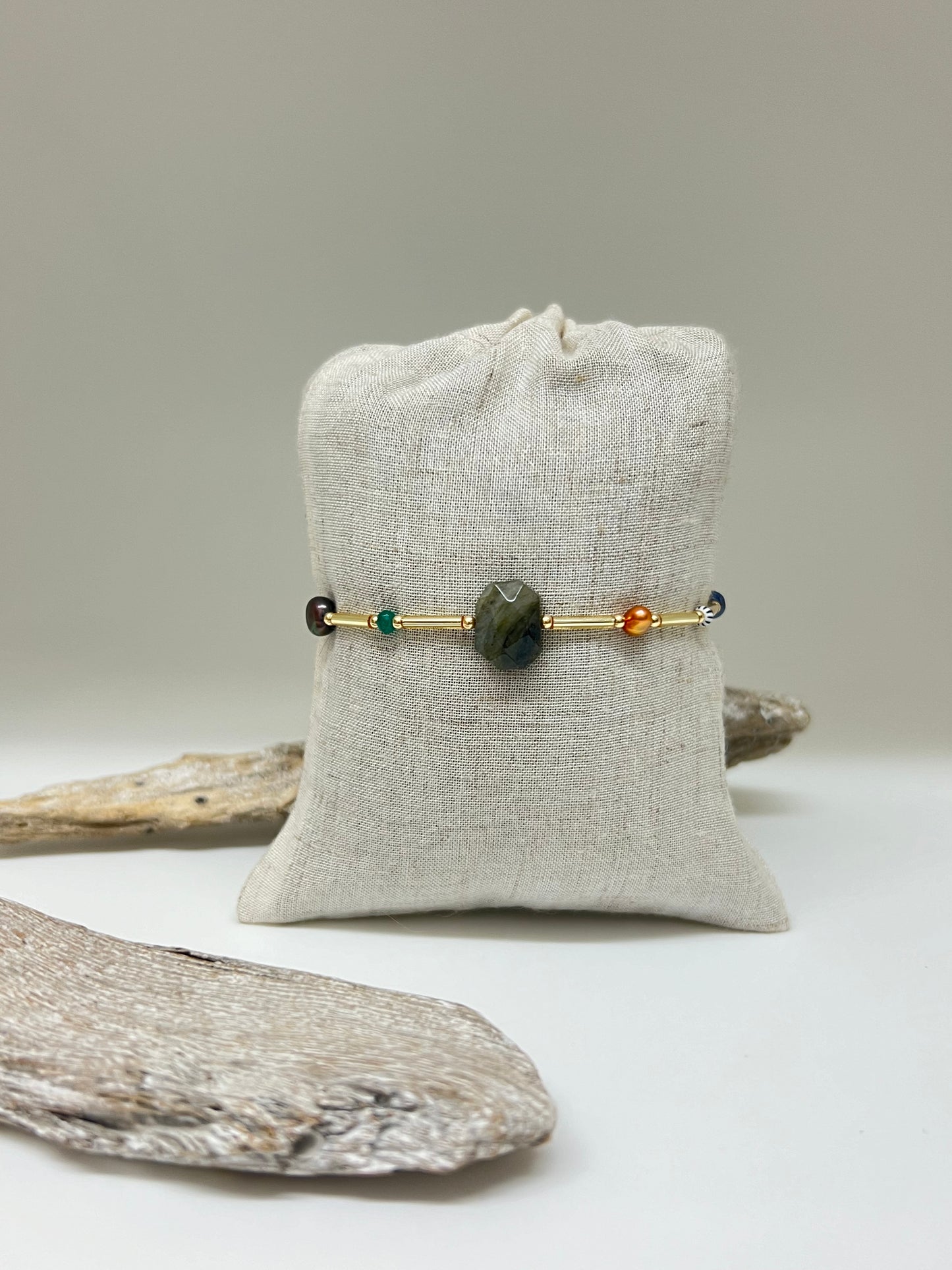 Bracelet Pierres semi-précieuses fait à la main à Amsterdam 222a58 Blinckstar