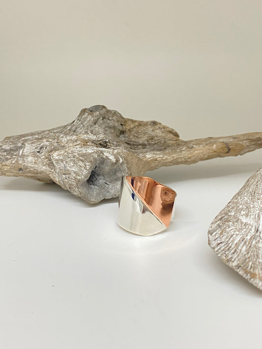 Bague R_ASY22 Argent 925/Cuivre Claudine Moncion Montréal R_ASY22