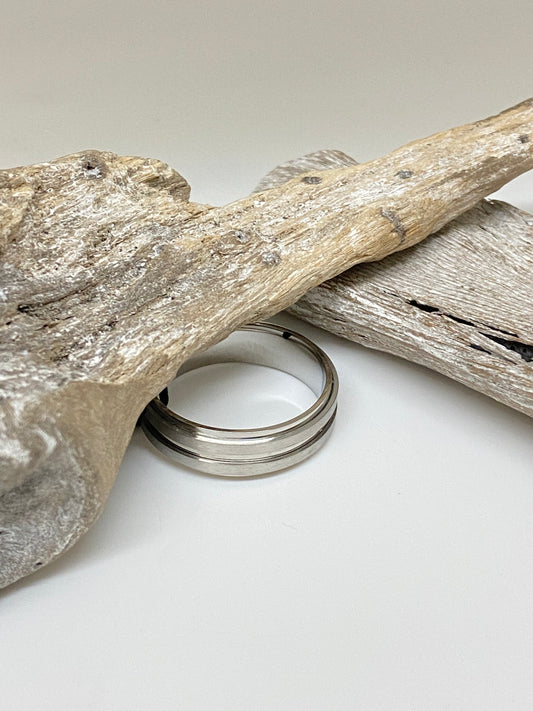 Bague en Acier inoxydable, dessinée par Arz Steel Montréal AS-R73 Arz Steel