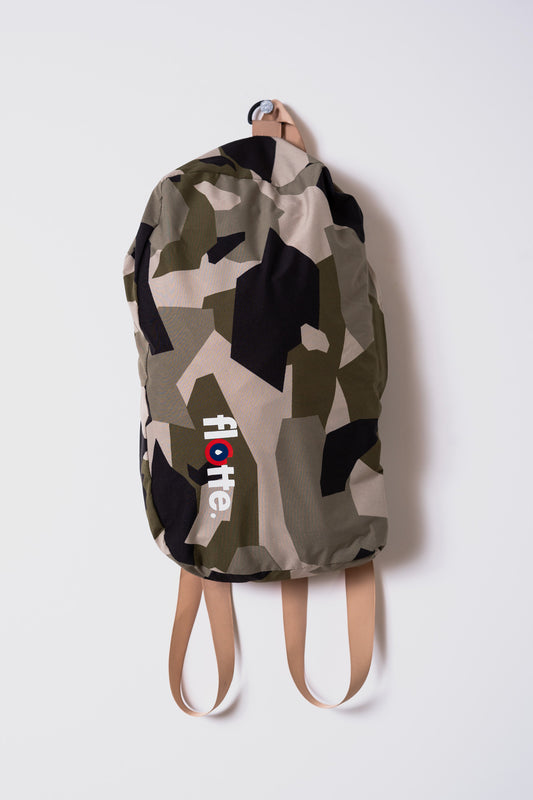 Imperméable Sac à dos 100% Polyester recyclé France Amelot Camo Flotte