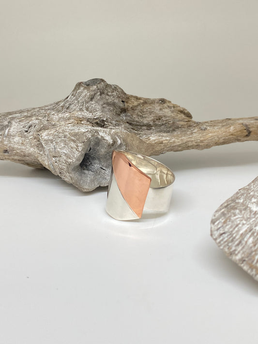 Bague R_ASY23 Argent 925/Cuivre Claudine Moncion Montréal R_ASY23