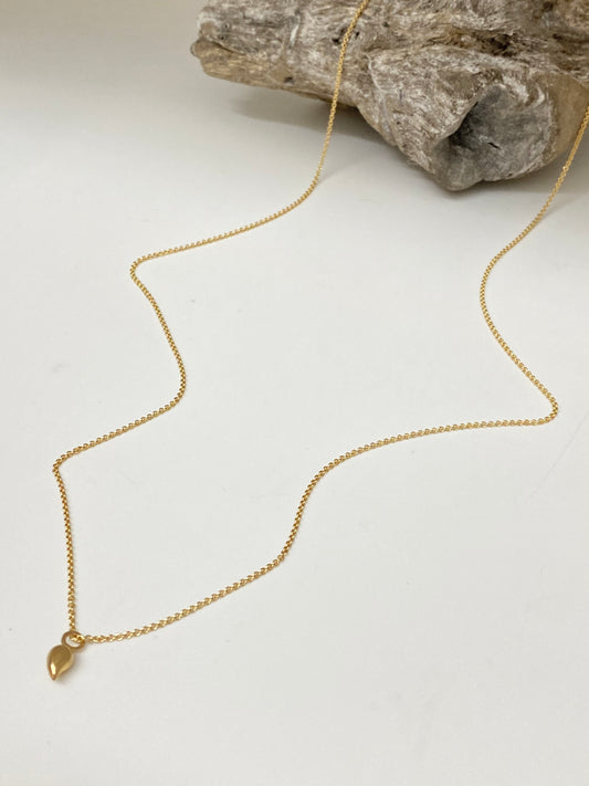 Collier Paisley Necklace or 14 carats Fait à la main à Montréal Camillette