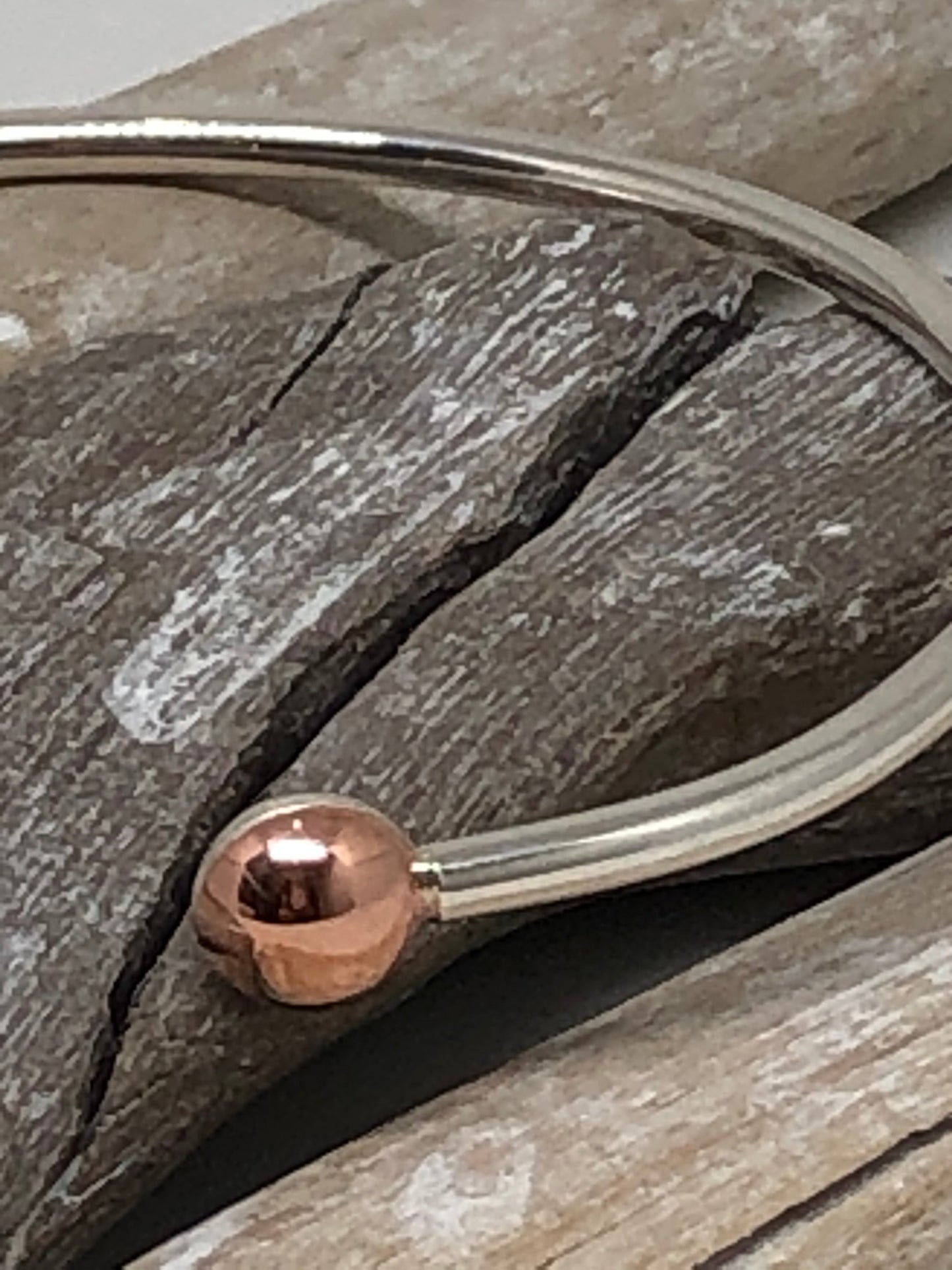 Bracelet VOL33 Cuivre et Argent Fait à Montréal Claudine Moncion