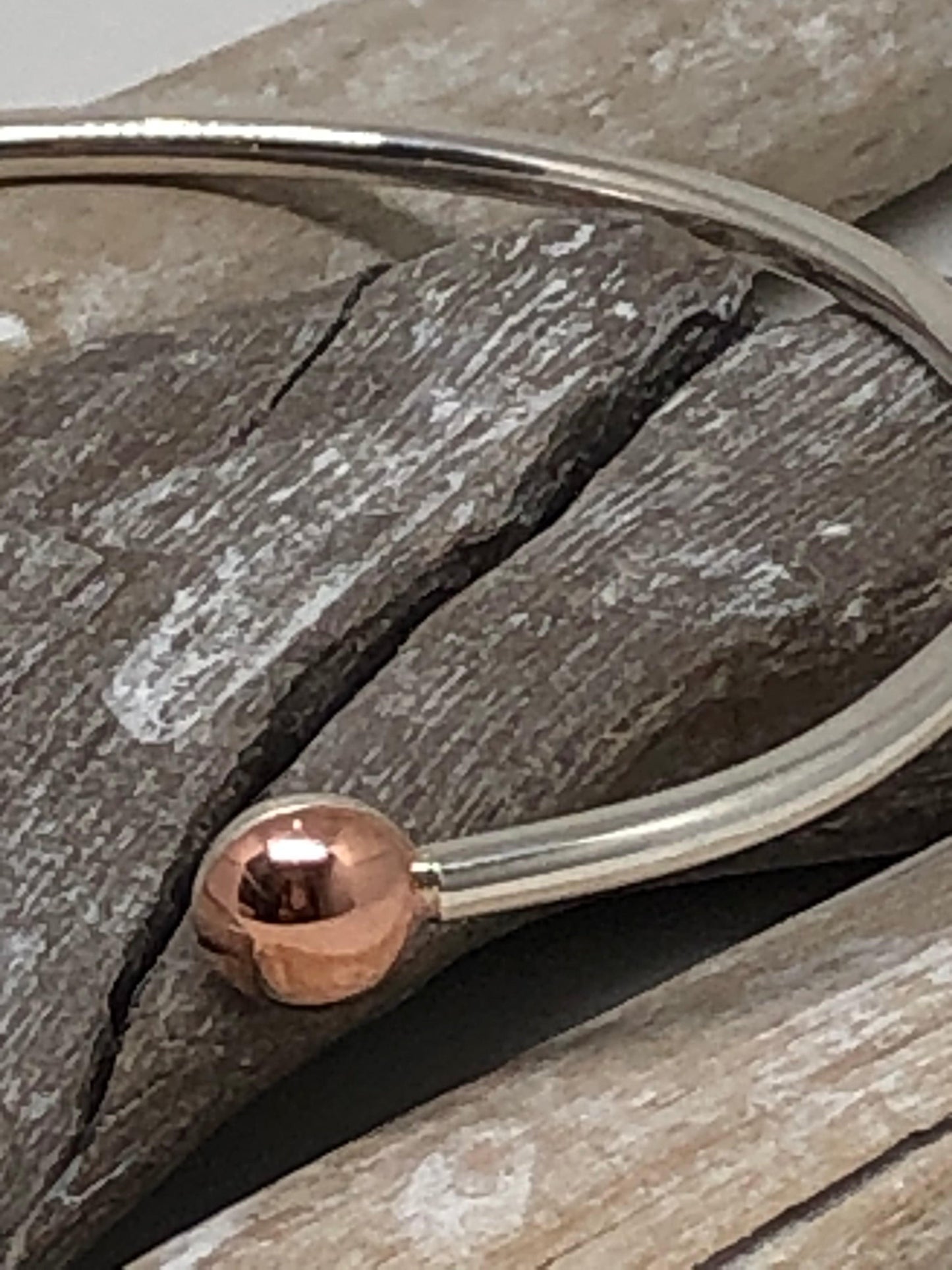 Bracelet VOL33 Cuivre et Argent Fait à Montréal Claudine Moncion