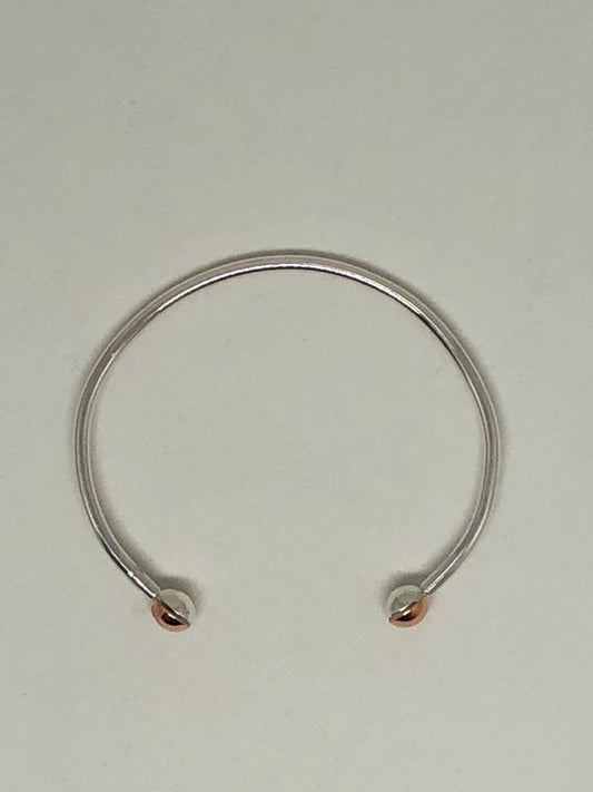 Bracelet VOL33 Cuivre et Argent Fait à Montréal Claudine Moncion